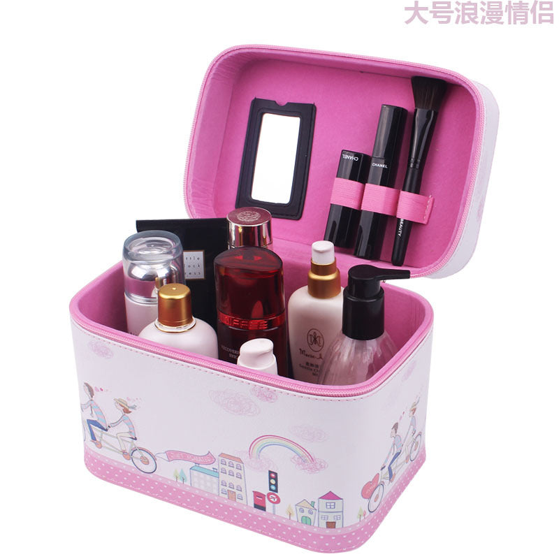 Manufacturer Korean lovable hand-held cosmetic bag waterproof travel package make-up toolbox Manufacturer Korean lovable hand-held cosmetic bag waterproof travel package make-up toolbox
